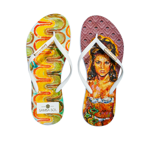 Samba Sol Women's YoungArts Collection Flip Flops - Caley Buck-Samba Sol