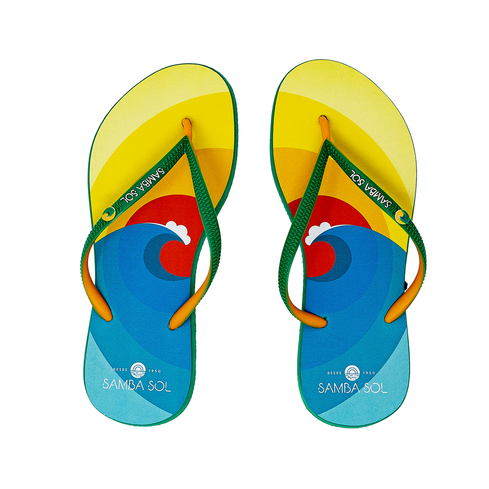 Samba Sol Women’s Beach Collection Flip Flops - Surf