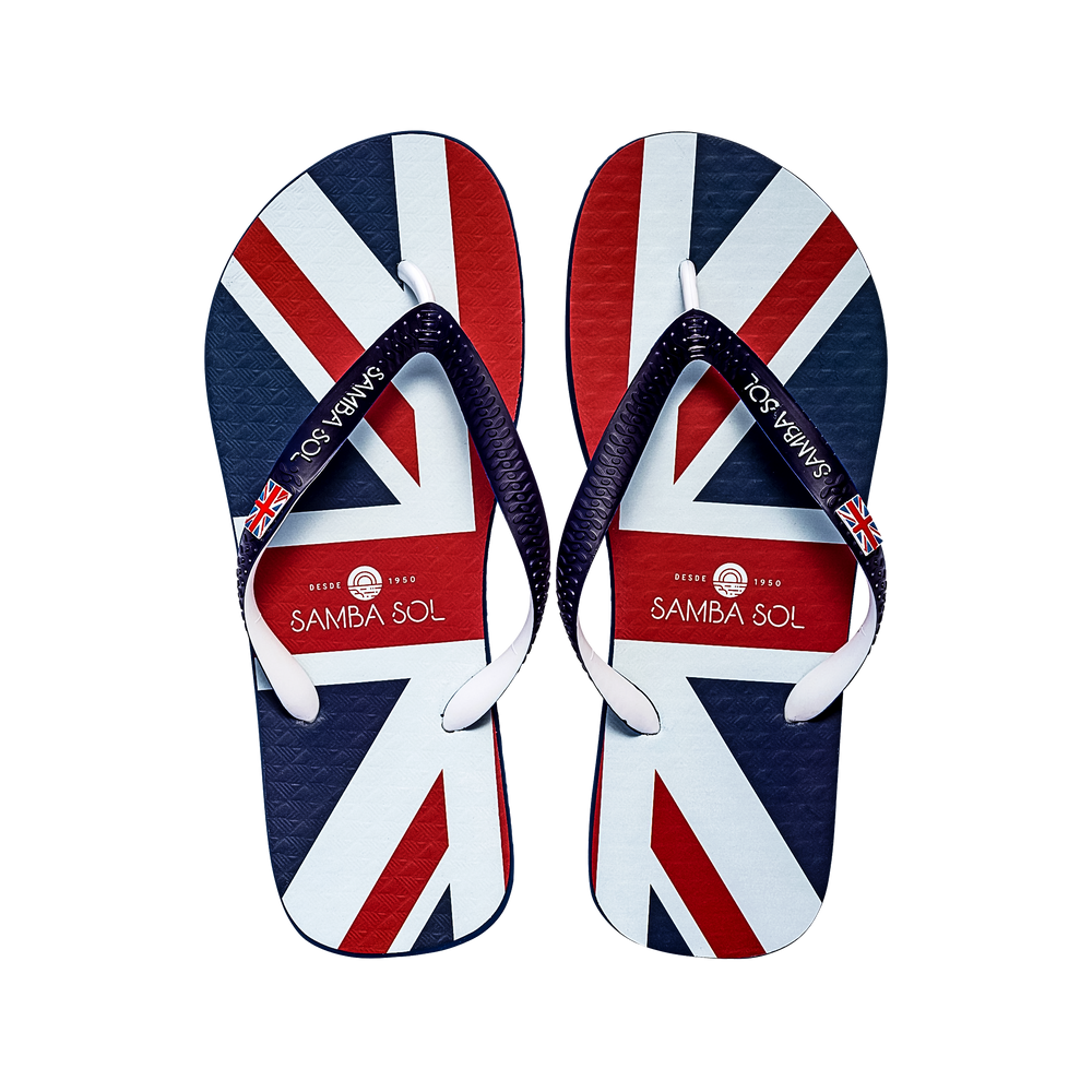 Samba Sol Men's Countries Collection Flip Flops - England