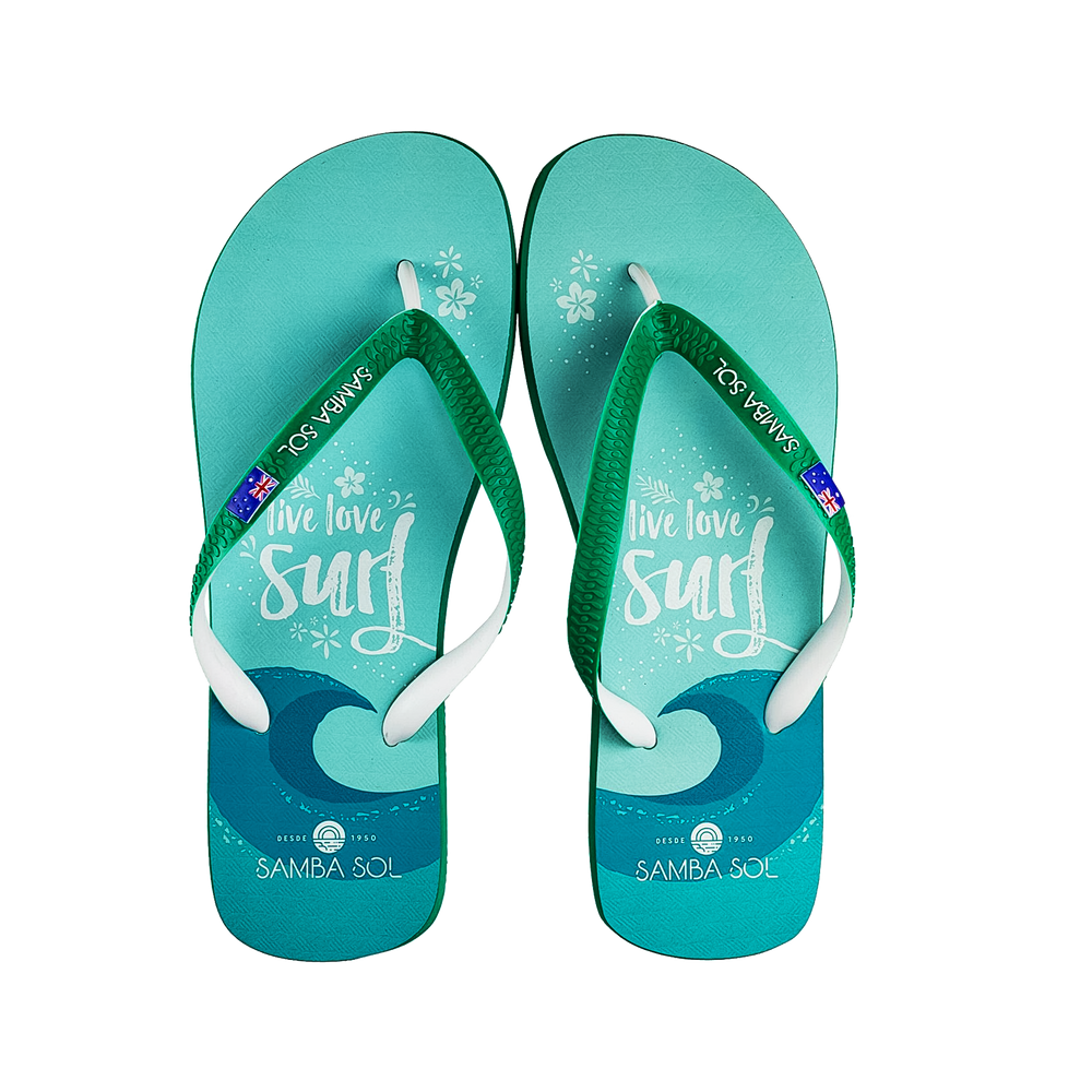Samba Sol Men’s Beach Collection Flip Flops - Live Love Surf