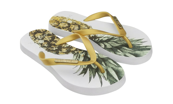 【BAON】Natonz Color Flipper Sandal Oxnard Flip Flop Beige Dark Multi - Women's Multicolored