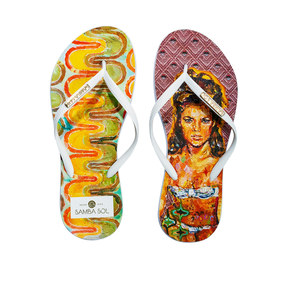 Samba Sol Women's YoungArts Collection Flip Flops - Caley Buck