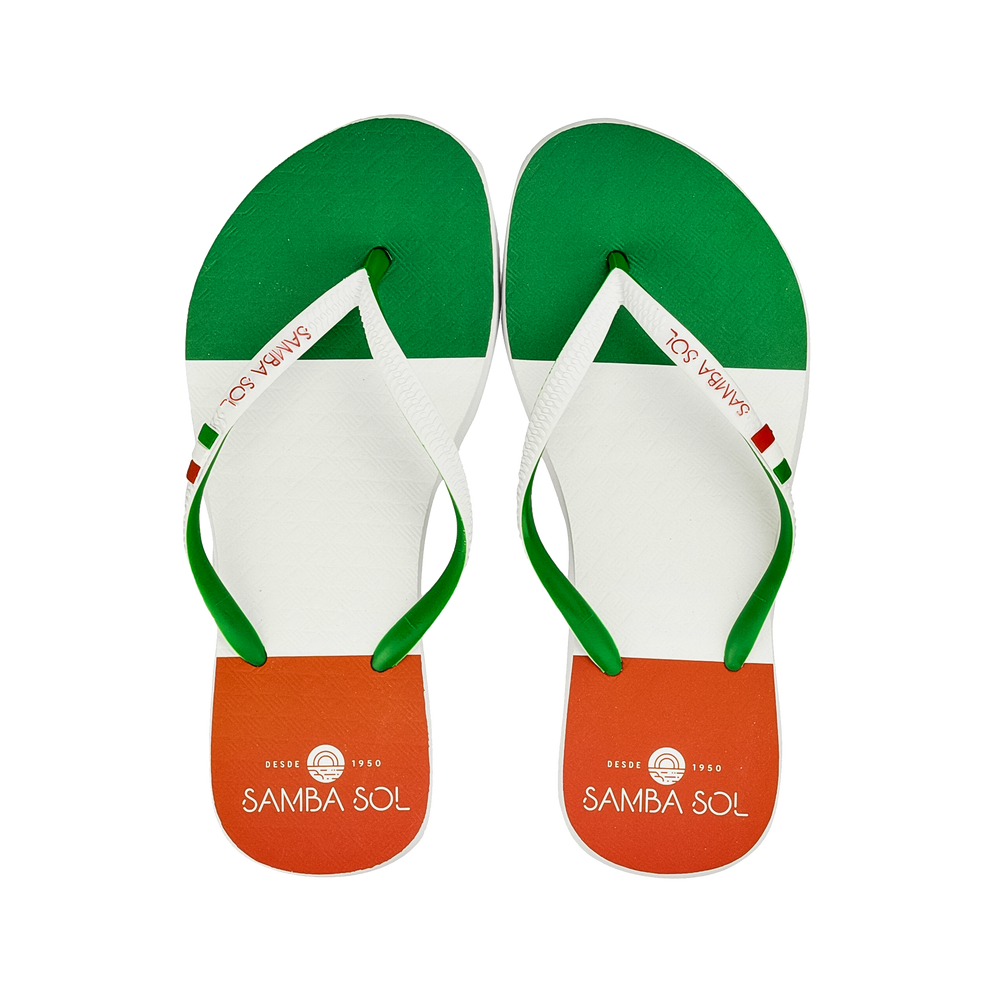 Samba Sol Women's Countries Collection Flip Flops - Italy