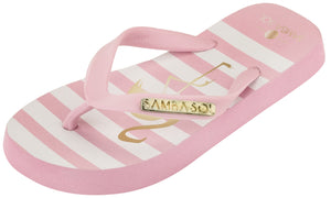 Samba Sol Kid's Fashion Collection Flip Flops - Flamingo-Samba Sol