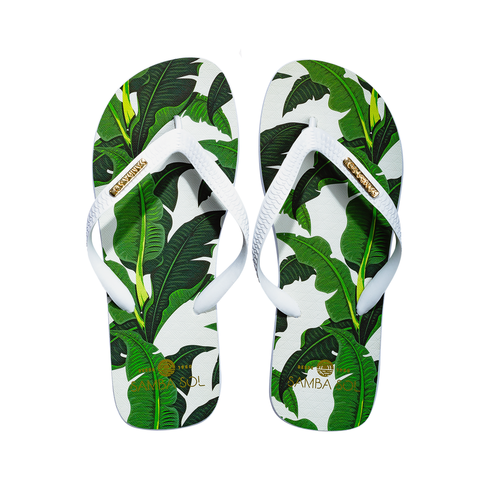 Samba Sol Men's Fashion Collection Flip Flops - Banana Leaf