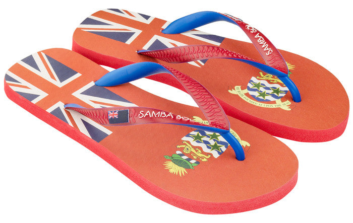 Samba Sol Men's Countries Collection Flip Flops - Cayman Islands-Samba Sol
