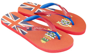 Samba Sol Men's Countries Collection Flip Flops - Cayman Islands-Samba Sol