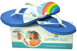 Samba Sol Men's Countries Collection Flip Flops - Nicaragua-Samba Sol