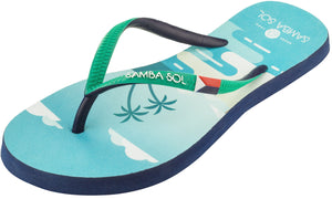 Samba Sol Women's Beach Collection Flip Flops - St Martin-Samba Sol