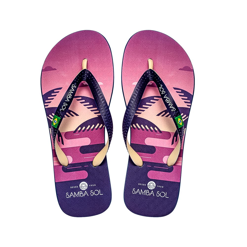 Samba Sol Men's Beach Collection Flip Flops - Copacabana-Samba Sol