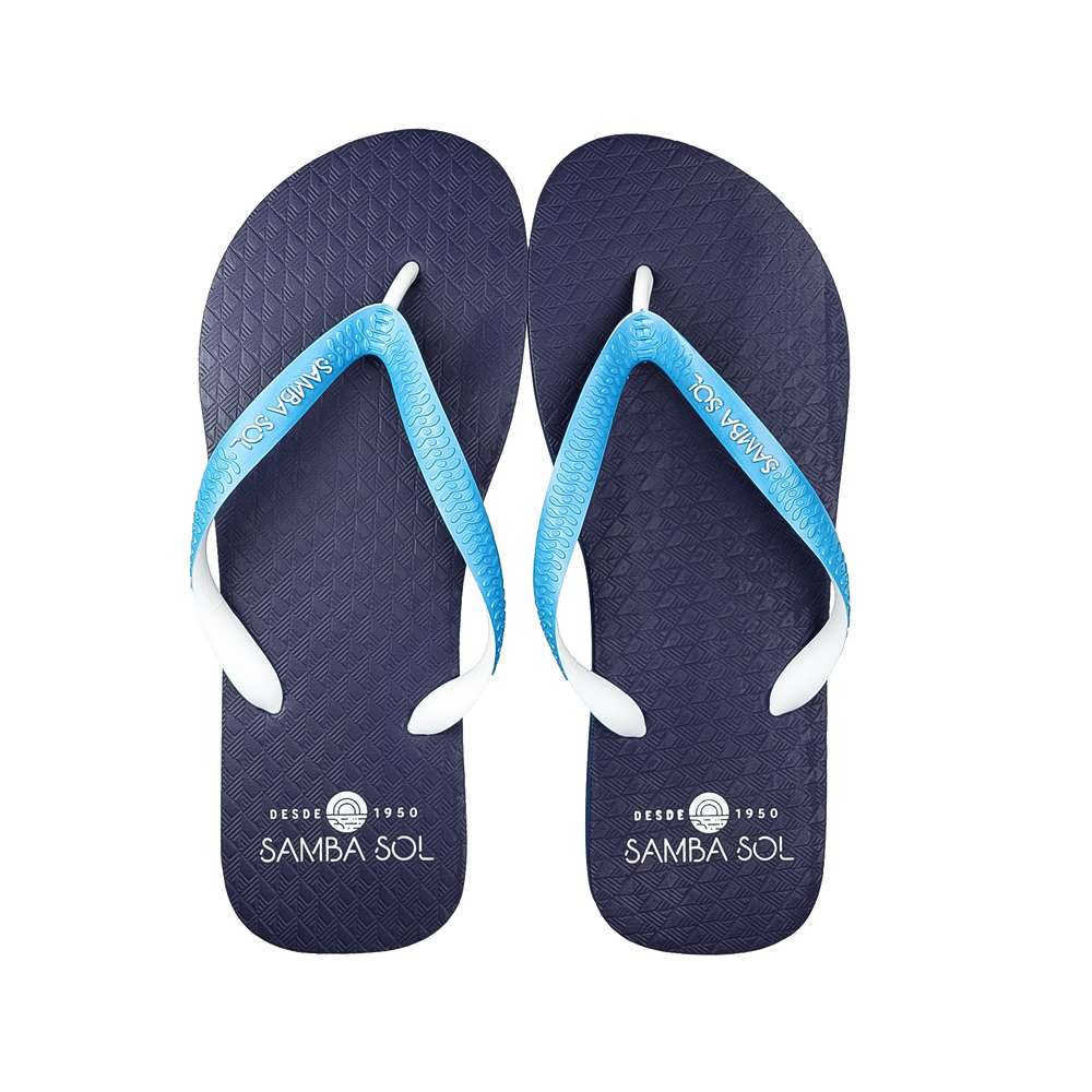 Samba Sol Men’s Beach Collection Flip Flops - Blue