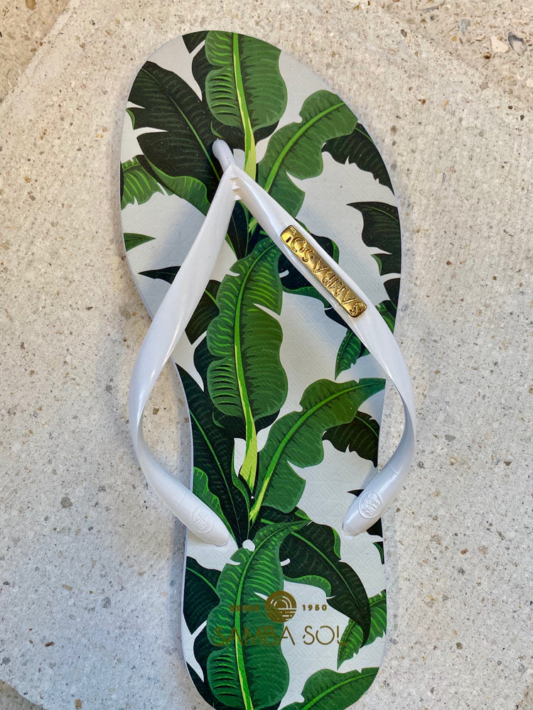 Banana Leaf White Strap