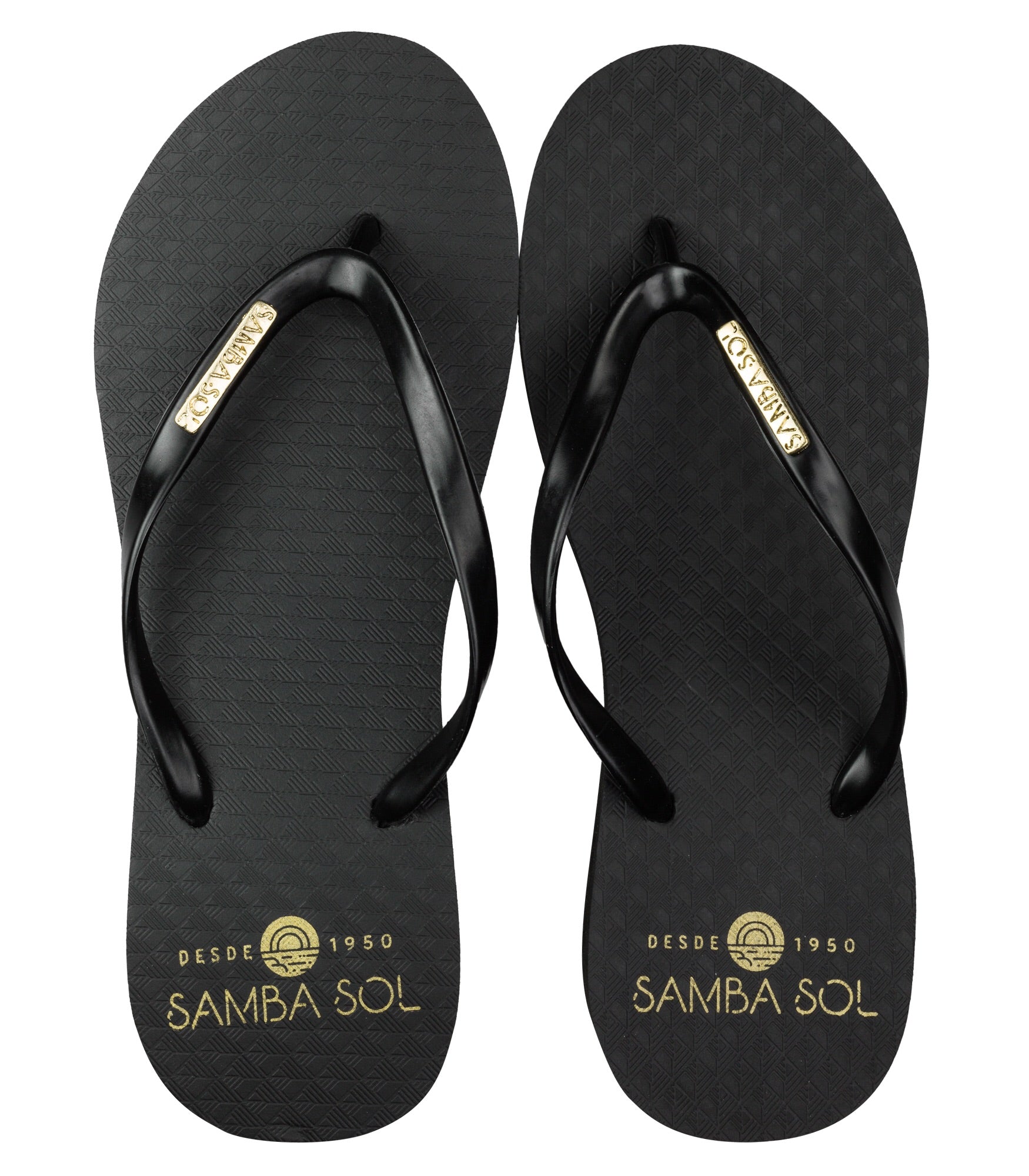 Samba Sol Women's Wedge Collection Black Flip Flop | Samba Sol