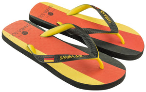 Samba Sol Men's Countries Collection Flip Flops - Germany-Samba Sol