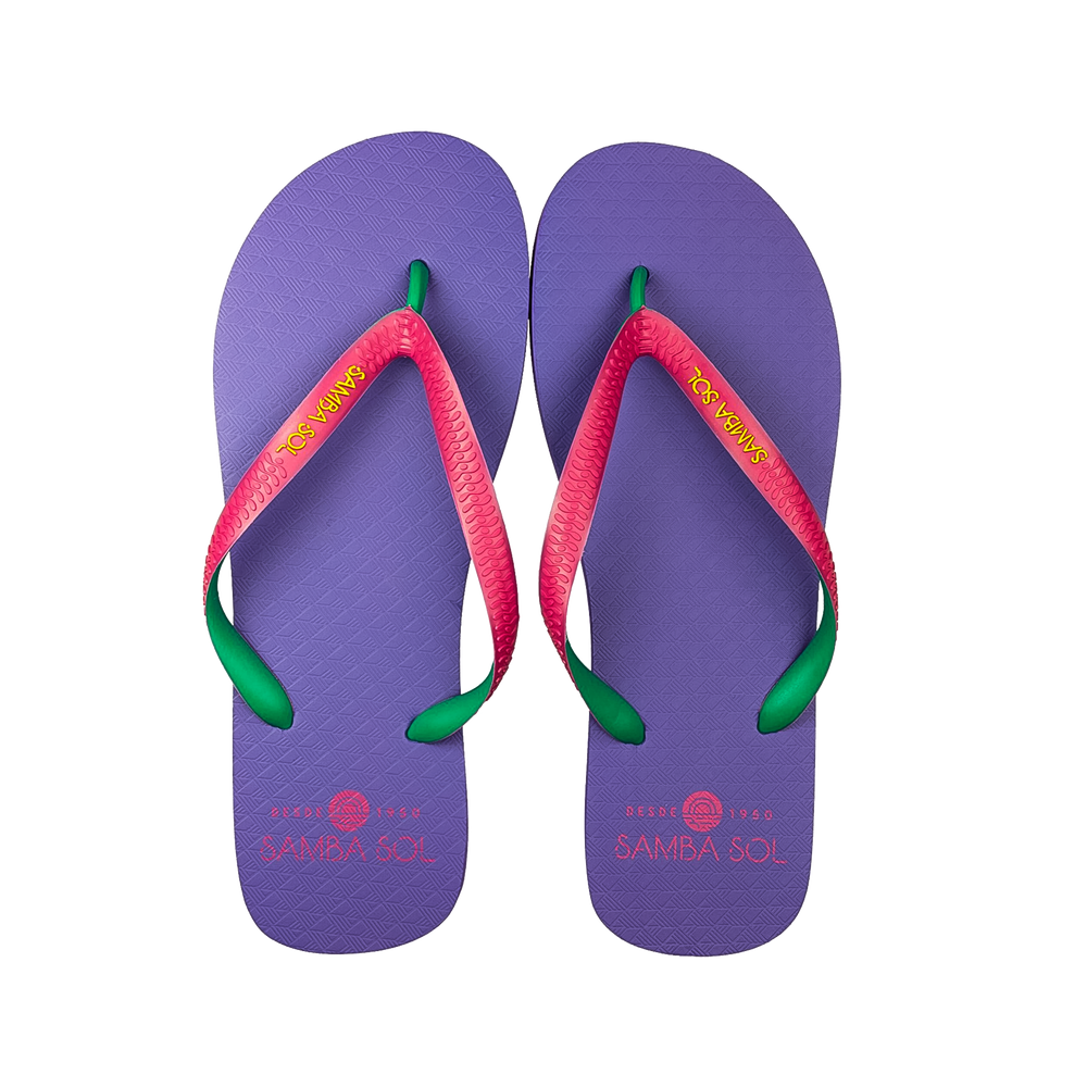 Samba Sol Men’s Beach Collection Flip Flops - Purple